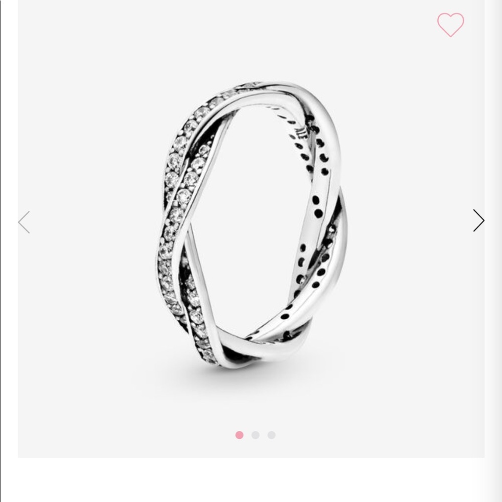 Pandora Twisted Lines ring